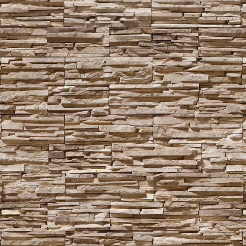 Papel de Parede Canjiquinha Marrom Marfim - 3d