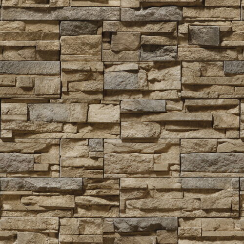 Papel de Parede Canjiquinha Pedras Diversas - 3d