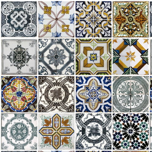Papel de Parede Azulejo Português