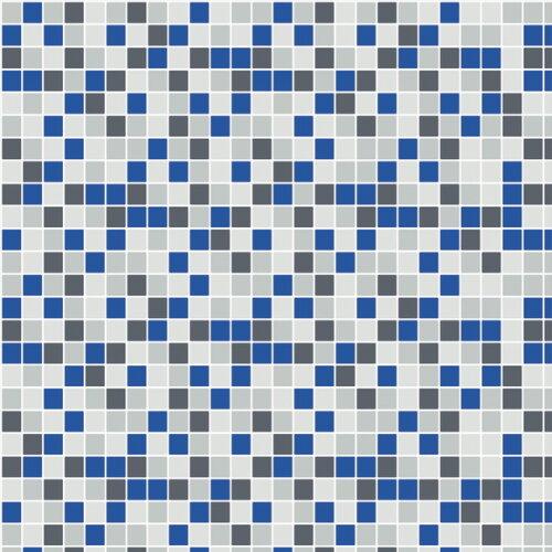 Papel de Parede Pastilha Azul e Branco