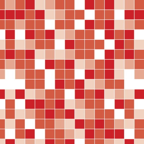 Papel de Parede Pastilha Mix Vermelha