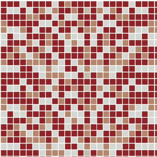 Papel de Parede Pastilha Mix Vermelha