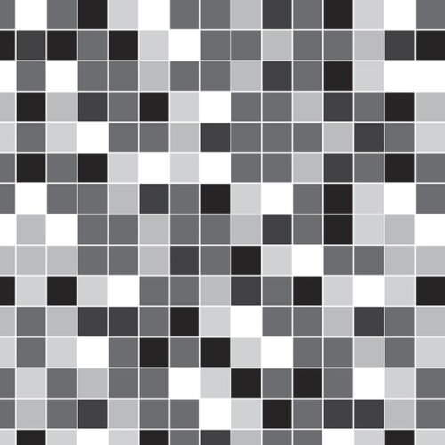 Papel de Parede Pastilha Preto, Cinza e Branco