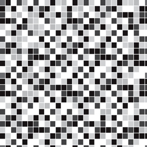 Papel de Parede Pastilha Preto, Cinza e Branco