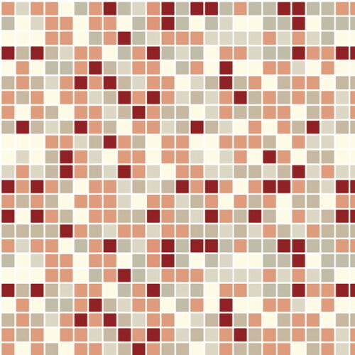 Papel de Parede Pastilha Rosa, Vermelho e Branca