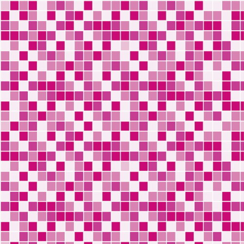 Papel de Parede Pastilha Rosa, Vermelho e Branca