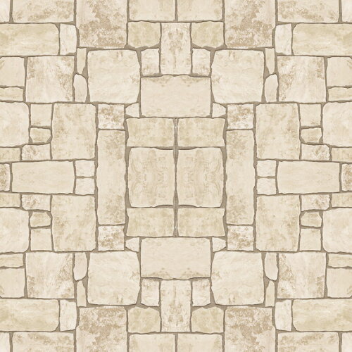 Papel de Parede Pedra Amarela Geométrica - 3d