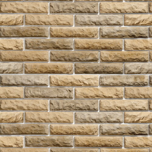 Papel de Parede Tijolos Amarelo e Cinza 3d