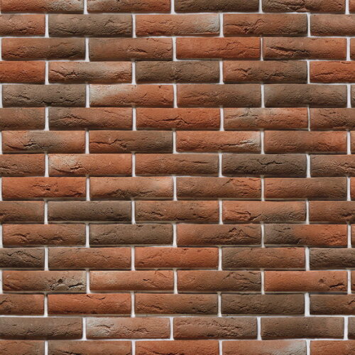 Papel de Parede Tijolos Marrom Queimado 3d