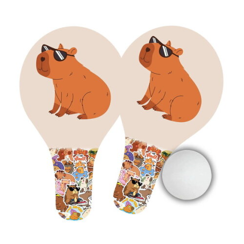 Raquetes mdf Ping Pong Lembrancinha Capivara Fofinha
