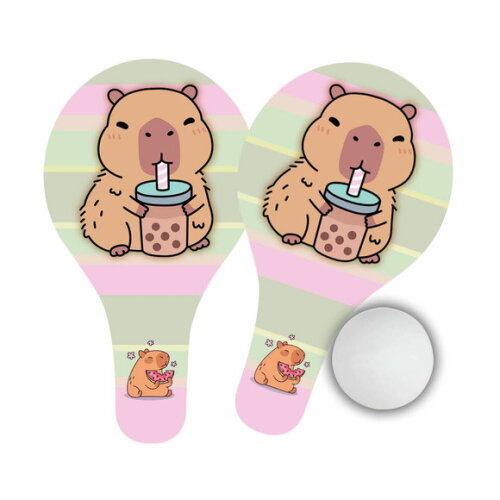 Raquetes Ping Pong mdf Lembrancinha Capivara Fofa