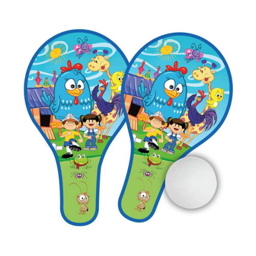 Raquetes Ping Pong mdf Lembrancinha Galinha Pintadinha