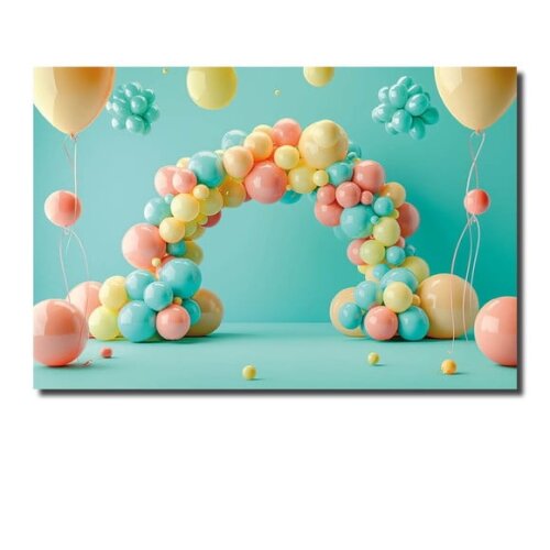 Cenário Fotográfico e Painel de Festa Decoração Arco Bexiga