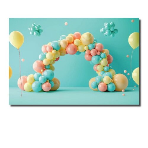 Cenário Fotográfico e Painel de Festa Decoração Arco Bexiga