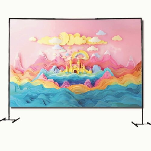 Cenário Fotográfico e Painel Decoração Castelo de Papel