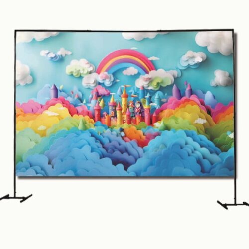 Cenário Fotográfico e Painel Decoração Castelo de Papel