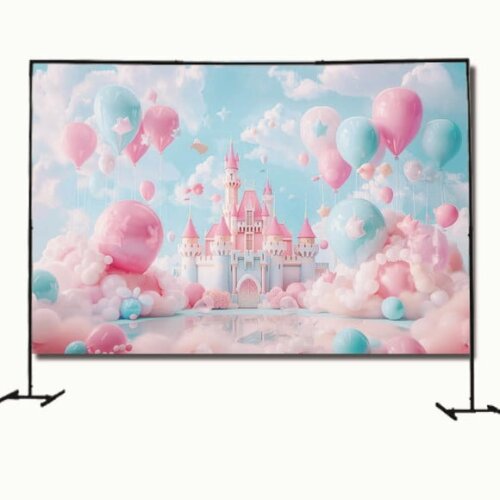 Cenário Fotográfico Painel Fotos Decoração Castelo Encantado