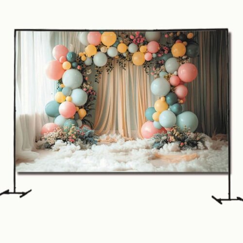Fundo Fotográfico e Painel de Festa Decoração Cenário Bexiga