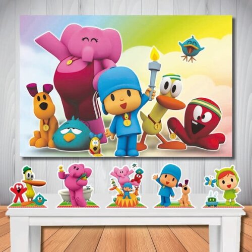 Kit Aniversário Festa Mega Painel + Display Pocoyo