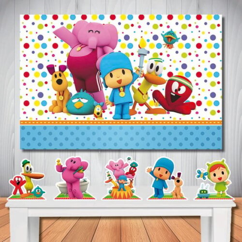 Kit Aniversário Festa Mega Painel + Display Pocoyo