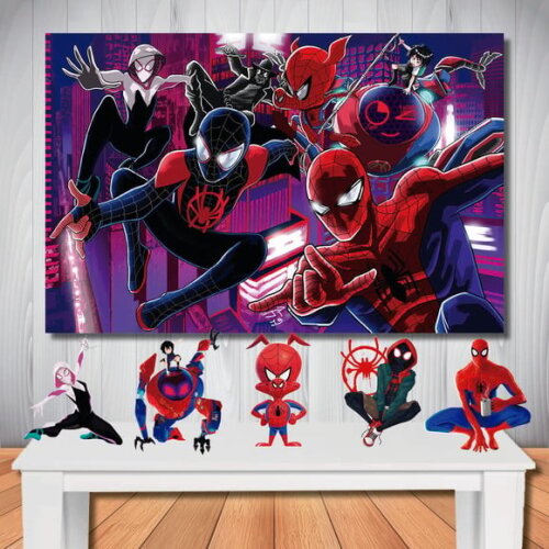 Kit Aniversário Festa Top Painel + Display Aranhaverso