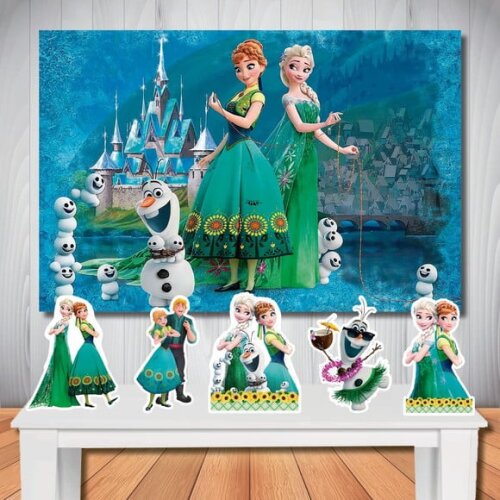 Kit Aniversário Festa Top Painel + Display Frozen Ferve