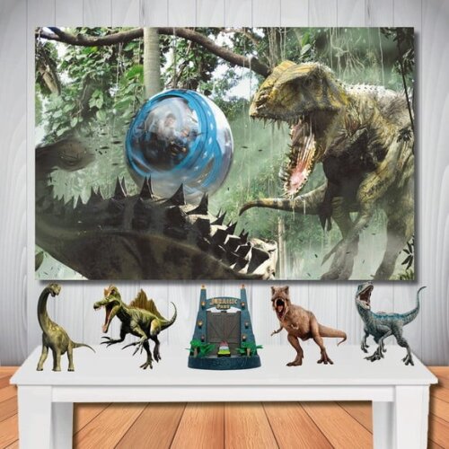 Kit Aniversário Festa Top Painel + Display Jurassic Park