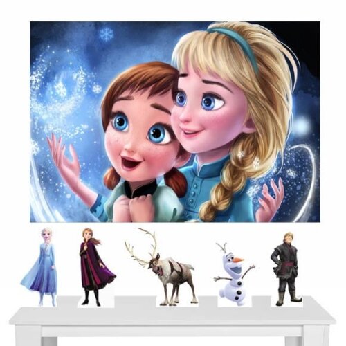 Kit Painel e Display Frozen 2 - 1,50x1,00m