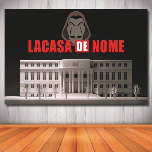 Painel La Casa de Papel - 1,50x1,00m