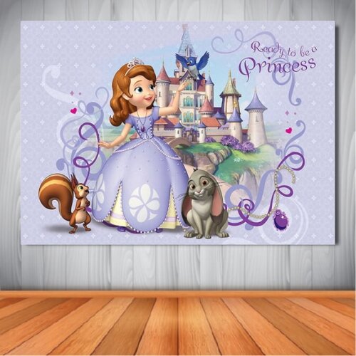 Painel Princesa Sofia - 1,50x1,00m