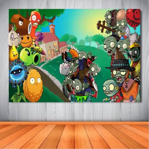 Painel Planta x Zombies - 1,50x1,00m