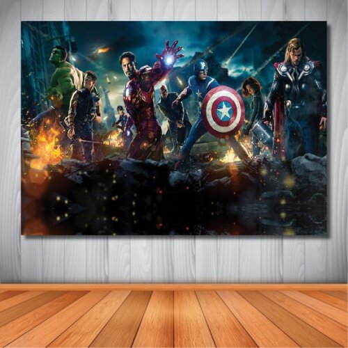 Painel Vingadores Avengers - 1,50x1,00m