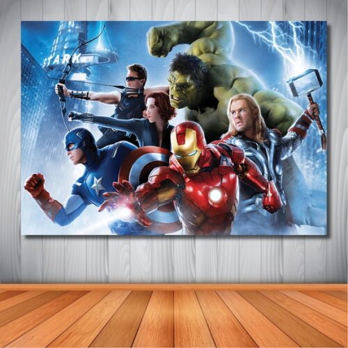 Painel Vingadores Avengers - 1,50x1,00m