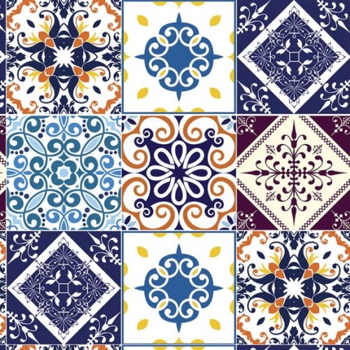 Papel de Parede Azulejo Português