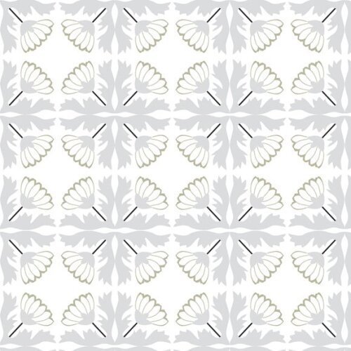 Papel de Parede Azulejo Tons de Preto e Cinza