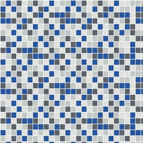 Papel de Parede Pastilha Azul e Branco