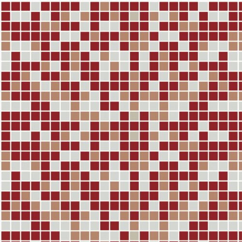 Papel de Parede Pastilha Mix Vermelha