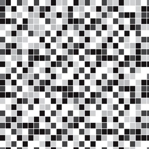 Papel de Parede Pastilha Preto, Cinza e Branco