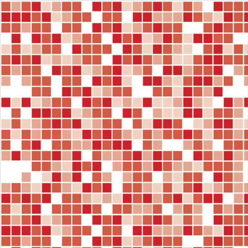 Papel de Parede Pastilha Mix Vermelha