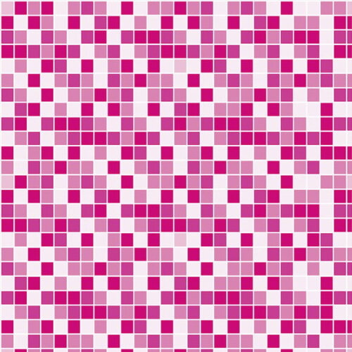 Papel de Parede Pastilha Rosa, Vermelho e Branca