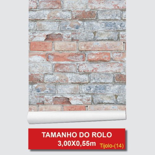 Papel de Parede Tijolos Italiano Envelhecido 3d
