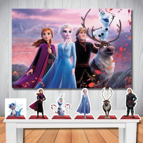 Kit Aniversário Festa Top Painel + Display Frozen 2