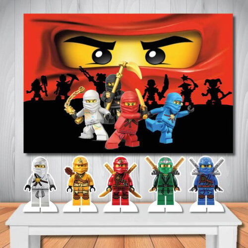 Kit Aniversário Festa Top Painel + Display Ninjago