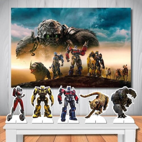 Kit Aniversário Festa Top Painel + Display Transformers