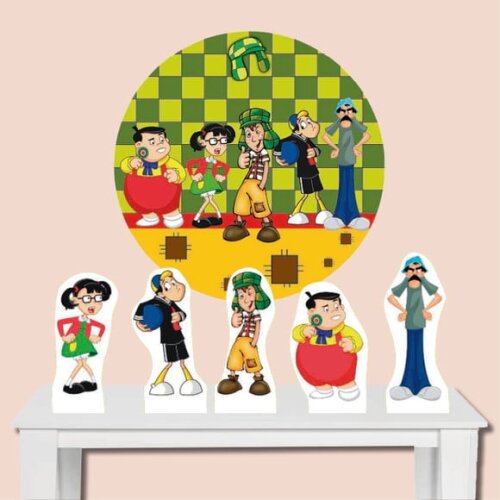 Kit Cenário de Festa Painel e Display Chaves