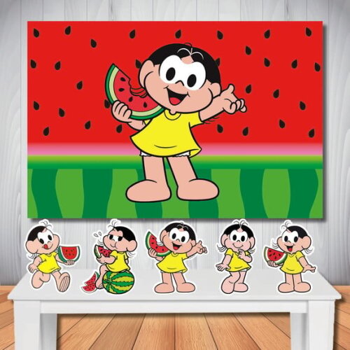 Kit Festa Magali Display de Mesa e Painel de Festa Infatil