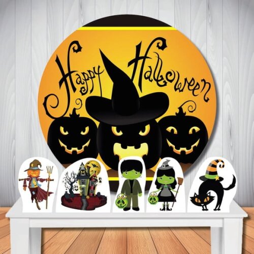 Kit Festa Painel Infantil Redondo e Halloween Display