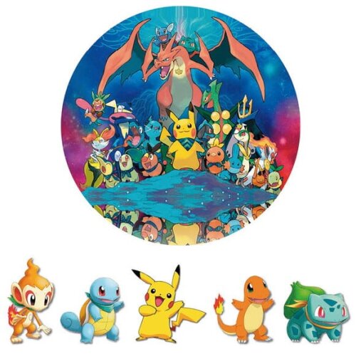 Kit Festa Painel Redondo e Display Pokémon - 1,50x1,50m