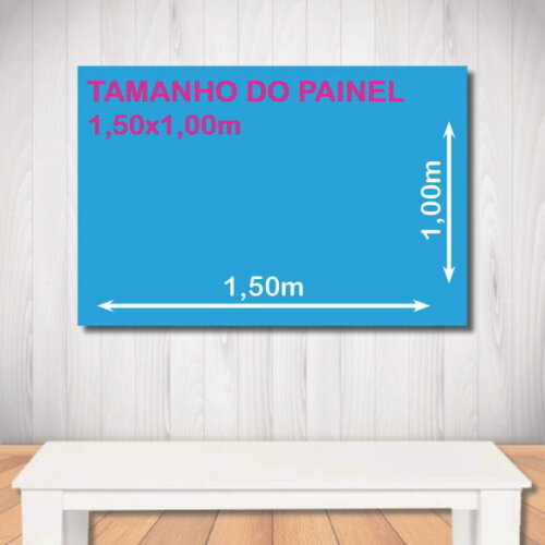 Kit Painel de Festa Mega 1,5x1,0m Blue Lock e Display Mesa
