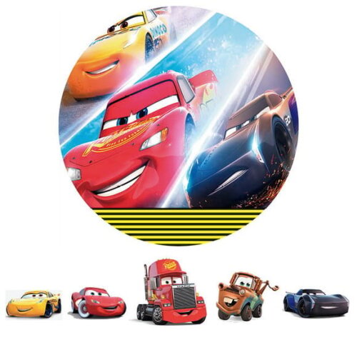Kit Painel Redondo e Display Carros 3 - 1,50x1,50m